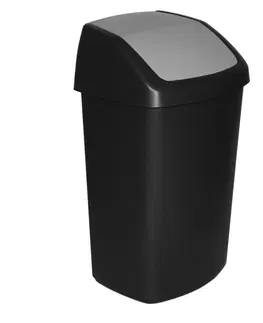 Odpadkové koše Curver Odpadkový kôš Swing 50 l, čierna