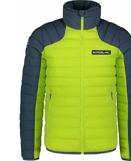Pánské bundy a kabáty Pánska ľahká zimná bunda Nordblanc Bolster zelená NBWJM7516_JSZ S