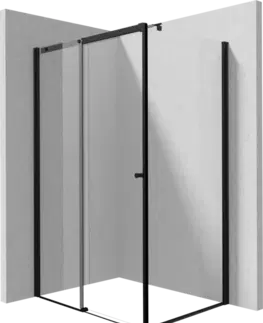 Sprchovacie kúty DEANTE/S - Sprchovací kút posuvné dvere 110 pevná stena 110 KTS_N31P+KTSPN11P+KTS_NP1X KERRIA/0422