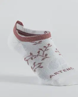 bedminton Športové ponožky RS 160 nízke biele s motívom 3 páry