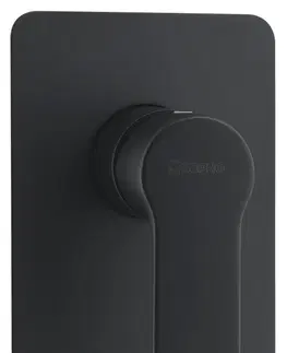 Kúpeľňové batérie SAPHO - PAX podomietková sprchová batéria, 1 výstup, čierna matná XA41/15