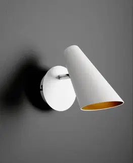 Nástenné svietidlá Lucande Lucande Wibke nástenné svietidlo v bielej