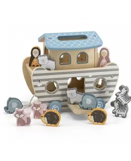 Náučné hračky VIGA -  Polar B Drevená vkladačka Noemova archa 