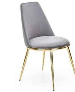 Čalúnené stoličky Stolička W156 šedá