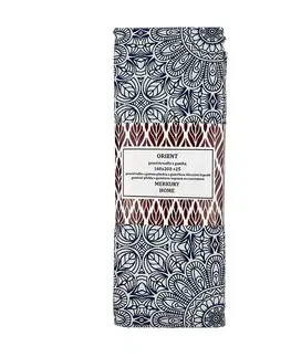 Bytový textil Plachta na gumičke Orient bavlna ecru/indigo 160x200 + 25 Merkury Home