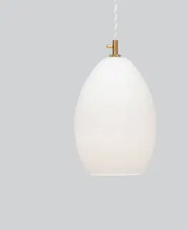 Závesné svietidlá Northern Northern Unika sklenená závesná lampa biela large