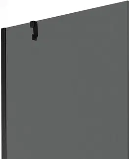 Sprchové dvere MEXEN/S - Next vaňová zástena FIX 90 x 150 cm, grafit, čierna 895-090-000-00-40-70