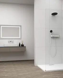 Sprchové dvere POLYSAN - ESCA CHROME jednodielna sprchová zástena na inštaláciu k stene, číre sklo, 900 mm ES1090-01