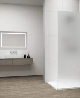 Sprchové dvere POLYSAN - ESCA WHITE MATT jednodielna sprchová zástena na inštaláciu k stene, matné sklo, 1100  ES1111-03