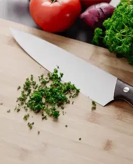 Výpredaj - Nože Nôž šéfkuchára 20cm (tmavé drevo)