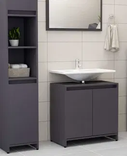 Kúpeľňové skrinky Skrinka pod umývadlo DTD Dekorhome Biela