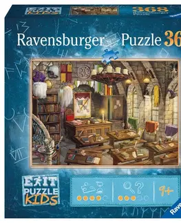 Hračky puzzle RAVENSBURGER - Exit KIDS Puzzle: Kúzelnícka škola 368 dielikov
