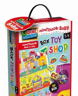 Hračky spoločenské hry pre deti LISCIANIGIOCH - Montessori Baby Box Toy Shop - Vkladačka Hračky