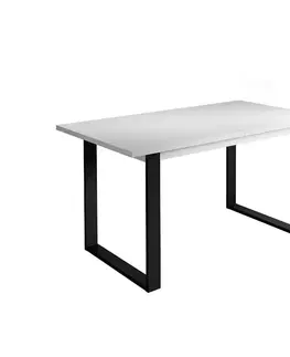 Stoly v podkrovnom štýle Rozkladací stôl St42 150/198x85cm biely