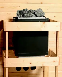 Sauny Interiérová fínska sauna s kamny 9,0 kW Dekorhome