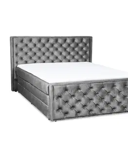 Dvojlôžkové postele Kontinentálna posteľ Suzy 160x200 s topperom Monolith 85