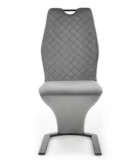 Jedálenské stoličky HALMAR K442 jedálenská stolička sivá / čierna