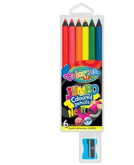 Hračky PATIO - Colorino pastelky Jumbo Neon 6 farieb