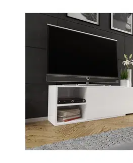TV stolíky a steny MIRJAN 24 TV stolík CLIF 40x180 cm biela 