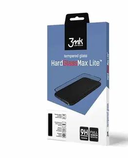 Ochranné fólie pre mobilné telefóny 3mk zakrivené tvrdené HardGlass Max Lite pre Samsung Galaxy S22, čierna 3MK448024