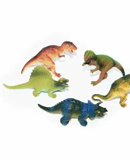 Drevené hračky Sada dinosaurov vo vrecúšku, 5 ks