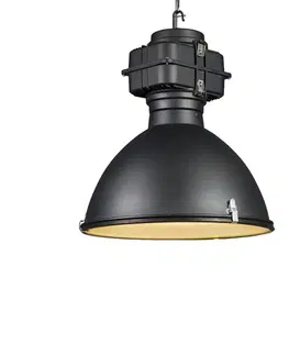 Zavesne lampy Inteligentná priemyselná závesná lampa čierna 53 cm vrátane A60 Wifi - Sicko