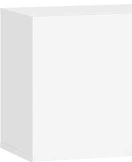 Regály a poličky MEBLOCROSS Sven SVN-16 skrinka na stenu biela / biely lesk
