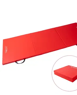 Žinenky Skladacia gymnastická žinenka inSPORTline Trifold 180x60x5 cm červená