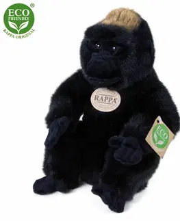 Plyšové hračky RAPPA - Plyšová gorila sediaca 23 cm ECO-FRIENDLY