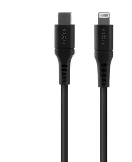 Dáta príslušenstvo FIXED Dátový a nabíjací kábel USB-C/Lightning MFI, PD, 0,5 m, čierny FIXDLS-CL05-BK