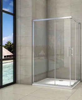 Sprchovacie kúty H K - Sprchový kút obdĺžnikový, SIMPLE 120x100 cm L / P variant, rohový vstup SE-SIMPLE120100