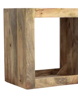 Odkladacie stolíky Odkladací stolík Hina 50x50x35 z mangového dreva