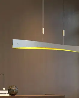 Závesné svietidlá Lindby Lindby Beazina závesné LED svietidlo striebro