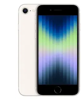 Mobilné telefóny Apple iPhone SE (2022) 256GB, hviezdna biela