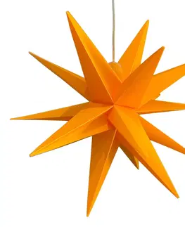 Vianočné svetelné hviezdy STERNTALER Dekoračná LED hviezda, 18-cípa, Ø 25 cm, žltá
