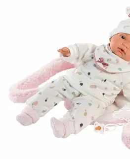 Hračky bábiky LLORENS - 38946 JOELLE - realistická bábika so zvukmi a mäkkým látkovým telom - 38 cm