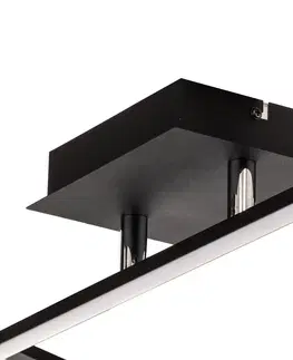 Stropné svietidlá Lindby Stropné svietidlo Lindby Kasen LED, čierne