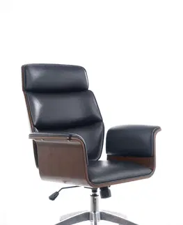 Kancelárske stoličky TESCOLA kancelárske kreslo, čierna, orech