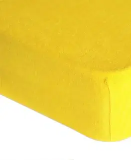 Plachty Forbyt, Prestieradlo, Froté Premium, žlté 200 x 220 cm