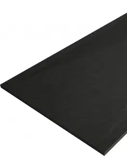 Vane MEXEN/S - Stone+ obdĺžniková sprchová vanička 160 x 90, čierna, mriežka čierna 44709016-B