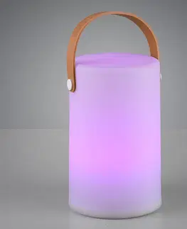 Vonkajšie dekoratívne svietidlá Reality Leuchten Vonkajšia dekoračná lampa na batérie Aruba RGB