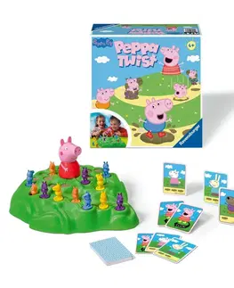 Hračky rodinné spoločenské hry RAVENSBURGER - Peppa Pig: Peppa twist hra