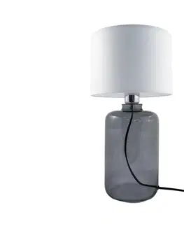 Lampy Zuma Line Zuma Line 5503WH - Stolná lampa SAMSUN 1xE27/40W/230V biela/čierna 