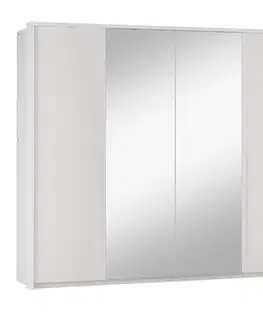 Šatníkové skrine REMA  255 moderná šatníková skriňa, biela