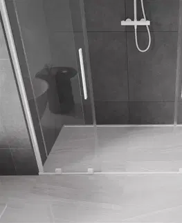 Sprchovacie kúty MEXEN/S - Velar Duo posuvné sprchové dvere 200, transparent, białe 871-200-000-02-20