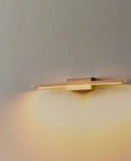 Nástenné svietidlá quitani Nástenné svietidlo Quitani LED Tolu, nikel, 45 cm