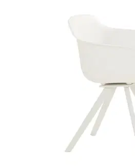 Stoličky Solid jedálenská stolička biela