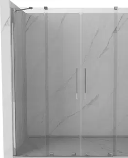 Sprchovacie kúty MEXEN/S - Velar Duo posuvné sprchové dvere 180, transparent, chróm 871-180-000-02-01