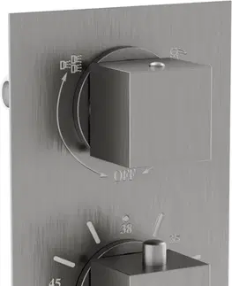 Vane MEXEN - Cube termostatická batérie sprcha / vaňa 2-output grafit 77502-66