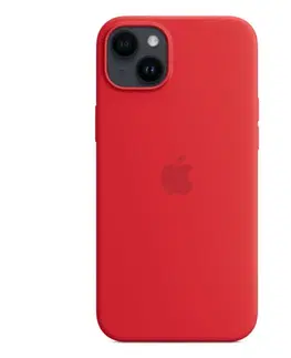 Puzdrá na mobilné telefóny Silikónový zadný kryt pre Apple iPhone 14 Plus s MagSafe, (PRODUCT) červená MPT63ZMA
